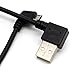 Coiled Micro USB Cable – Rerii Coiled USB to Micro USB, Right Angled, Spring, Coiled Micro USB Cable, for Micro B Device, Charging and Data SYNC, Samsung, HTC, Huawei, Sony and More