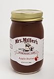 Mrs Miller's Amish Homemade All Natural Apple Butter 18 Ounces - Single (No Corn Sugar)