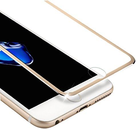 VIUME iPhone 8 7 Screen Protector, Premium [Edge to Edge Film] 3D Curved Full Coverage 9H Hardness Tempered Glass for Apple iPhone 8 / iPhone 7 4.7" (Gold)