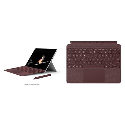 NEW Microsoft Surface Go (Intel Pentium Gold, 8GB RAM, 128GB) + Burgundy Type Cover