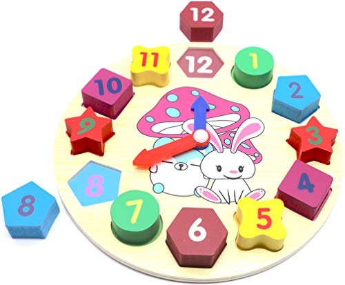 4 Sorting+Clock+Educational+Wooden+Puzzle