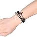 Areke Mens Anchor Anchor Leather Bracelets Unisex Women Fashion Cool Braided Stretch Bangle Jewelry