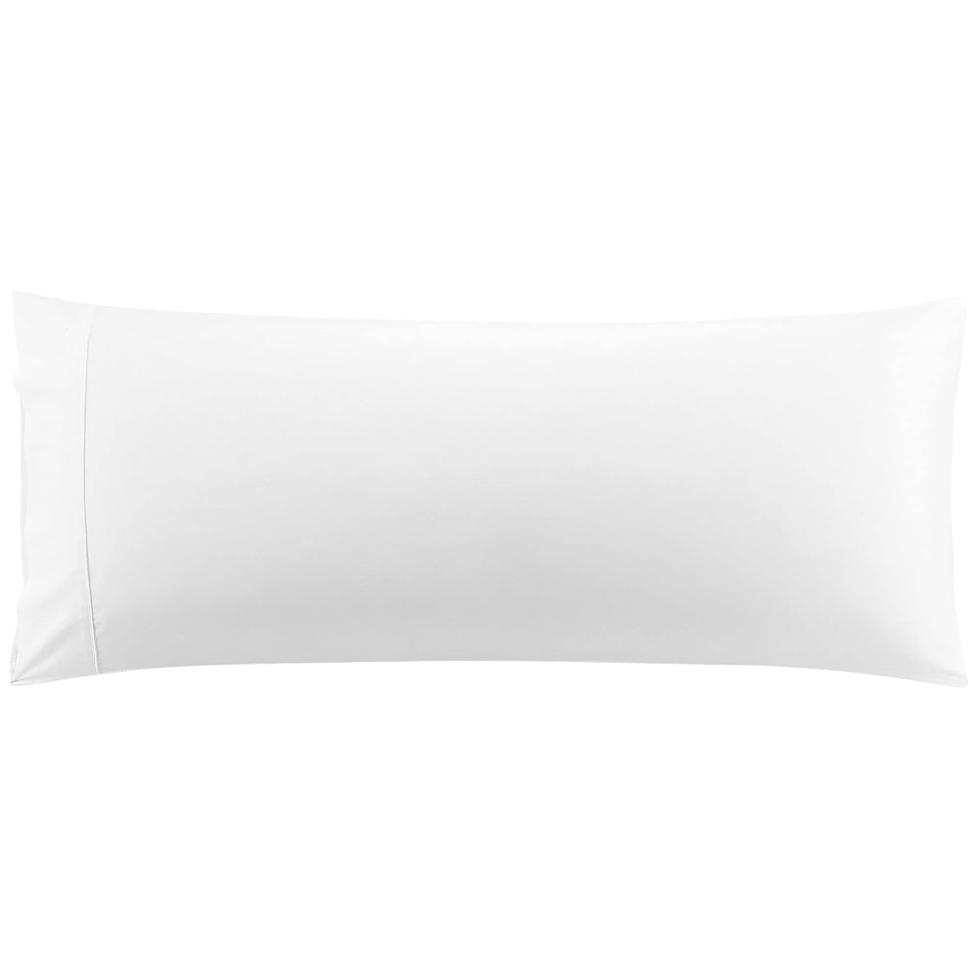 PiccoCasa Body Pillow Cover Super Soft Cotton Bolster Pillow Case for Full Body Pillow, 1PC Body Pillow Case with Envelope Closure for Adults White 50x140cm (4.6ft.)