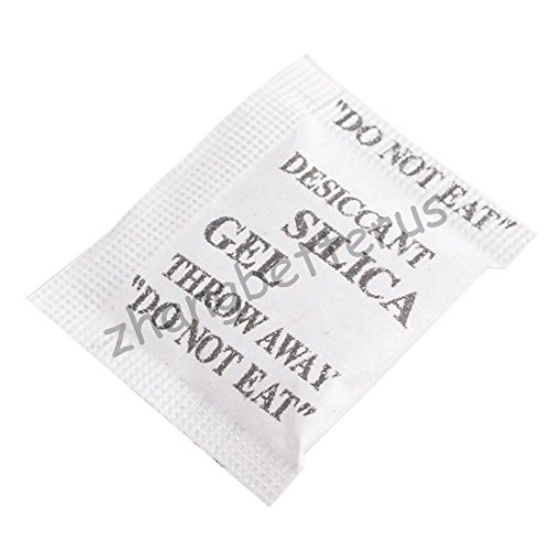 100 Packs x 1g. Non-Toxic Selica Gel Desiccant Moisture Absorber Dehumidifier