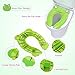 Portable Potty Seat for Toddler Travel - Foldable Non-Slip Potty Training Toilet Seat Cover for Boys Girls, Baby Kids wit