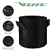 VEEAPE 5-Pack 10 Gallon Plant Grow Bags, Premium Series Thichkened Non-Woven Aeration Fabric Pots w/Handles – Reinforced Weight Capacity & Extremely Durablethumb 3