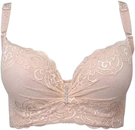 ainr Women’s Plus Size Lightly Padded Underwire Balconette Bra
