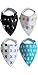Cool4Baby Bandana Bibs 4 Pack for Boys & Girls Absorbent Cotton Drool FREE BONUS