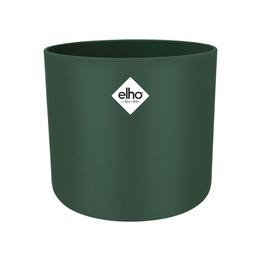 elho B.for Soft Round 18 - Indoor Plant Pot - 100% Recycled Plastic - Ø 18.3 x H 16.7 cm - Green/Leaf Green