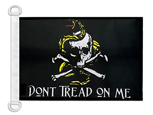AZ FLAG Don't Tread On Me Pirate Nautical Flag 18'' x 12'', skull Pirates flags 30 x 45 cm, Banner 12x18 in for boat — image 1