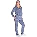 Mavis Garments Womens 2 Piece Sweatsuits Tracksuits Velvet Outfits Hoodie & Pant