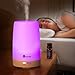 TaoTronics Essential Oil Diffuser, 100ml Ultrasonic Humidifier Portable Aromatherapy Diffuser, Aroma Diffuser with Cool Mist and Color Changing LED Lights, Diffusers for Essential Oils, Silent Buttons