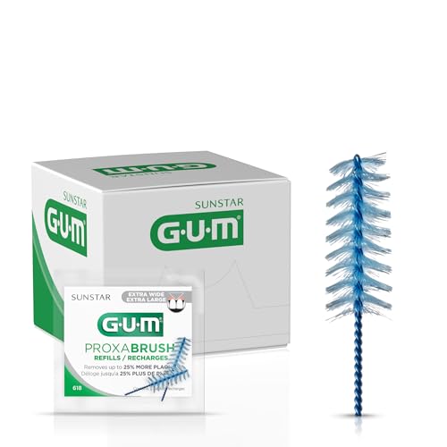 GUM Proxabrush Go-Betweens Refills, Extra Wide, 618PQA, Compatible Permanent Ha…