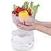 AIBSI Cutter Bowl， 3 in 1 Fast Fresh Salad Maker Multifunction FDA Approved Vegetable Lettuce Chopper,Easy Fruits Slicer, Best Kitchen Gift Set for Women Men, White
