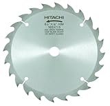 Hitachi 725205 6-1/2-Inch ATB 5/8-Inch Tungsten Carbide Tipped Arbor Finish Saw Blade 24-Teeth (Discontinued by manufacturer)