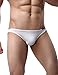 Avidlove Men Underwear Low Rise Briefs Solid Stretch Hip Bikinis 4 Packs White XL