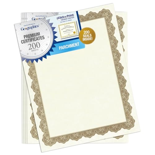 Optima Gold Blank Award Certificate Paper