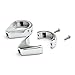 Krator® Chrome Motorcycle Turn Signal Indicator Relocation Fork Clamp Kit Fits 41mm Fork Tubes Universal HONDA YAMAHA KAWASAKI SUZUKI HARLEY DAVIDSON CRUISERS CHOPPERS HOGS Metric Motorcycle Bikes