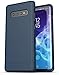 Encased Galaxy S10 Plus Belt Clip Holster Case (2019 Slimshield) Ultra Slim Protective Grip Cover with Holder for Samsung Galaxy S10+ - Navy Blue