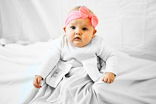 Bitta Kidda Baby Soother Sleeping Bag Wearable Blanket + Lovey, Grey Stripes 9M