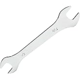 HXymxkeqi Thin Open End Wrench SAE, High Carbon Steel Chrome Plated, 3mm Slim, Size 1/2 x 9/16 Inch, for Tight Spaces Repair(1, 1/2x9/16 Inch)