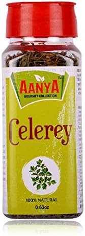 Aanya Celery with Almonds, Bechamel Sauce, Blue Cheese, Butter, Cream, Curry, Dill, Fennel (15gm)