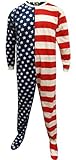 Fun Apparel Mens Fun Prints Footies Footed One Piece Pajamas