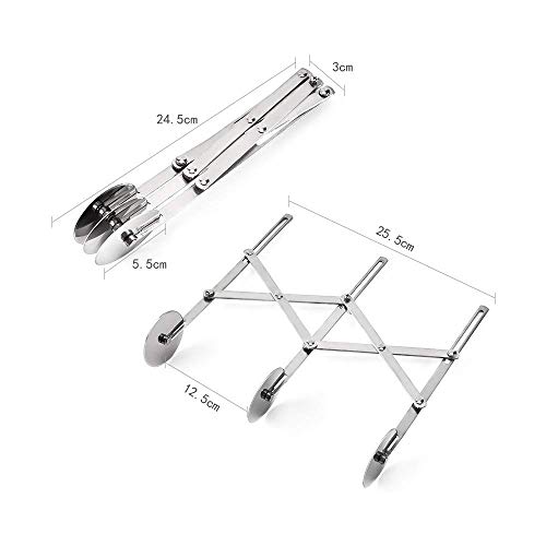 Expandable Pastry Cutter/Divider, 3 Wheel - Thumbnail 3