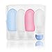 Oursunshine Travel Bottles,Leakproof Silicone Refillable Travel Containers,Squeezable Travel Tube Sets Cosmetic Toiletry Containers for Shampoo Lotion Soap (3oz or 2oz)