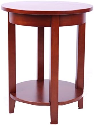 Alaterre Shaker Cottage Round Accent Table, Cherry