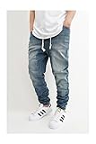 MEN'S VINTAGE DROP CROTCH DENIM JOGGER PANTS