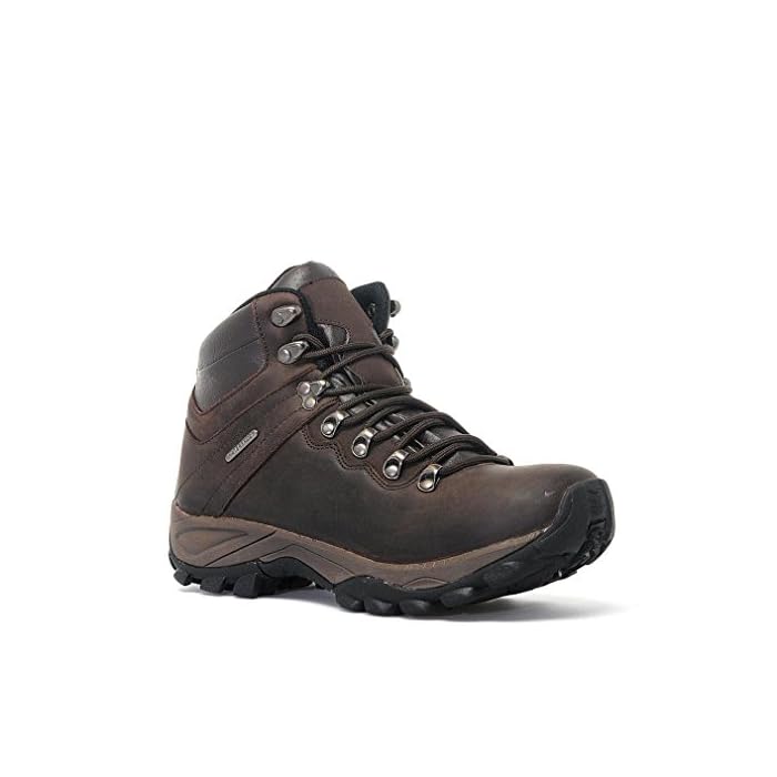 Brecon Waterproof Walking Boots, Brown 
