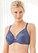Glamorise Women's Full Figure Embroidered Wonderwire Bra #9075