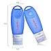 Pretty See Travel Bottle Silicone Leak Proof Squeezable and Refillable Containers TSA Approved BPA Free for Shampoo Conditioner Lotion Toiletries with Travel Bag (3.3 OZ, Set of 4)