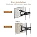 Loctek 47-90 Inch TV Wall Mount Full Motion Articulating Swivel Tilt fit for Max VESA 800x600mm TV LED LCD Plasma Flat Screen Up to 132 lbs