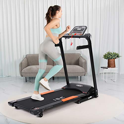 ISE-Faltbar-Laufband-elektrisch-Heimtrainer-750w-10-14-kmh-15-voreingestellte-TrainingsprogrammeProfi-Laufband-klappbar