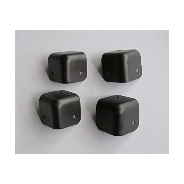 3 Hole Guitar AMP Speaker Corners Amplifier Corner, 8 Pcs Metal