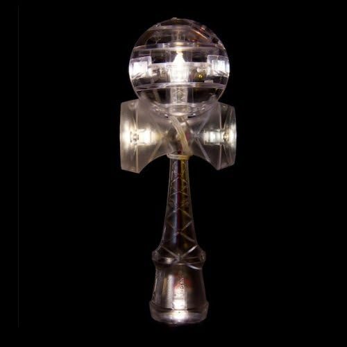 Catchy Kendama LED Light up Kendama- White w/ White Dama by Catchy Kendama