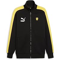 値下げ済みPUMA×Ferrari レザージャケット Puma jacket FERRARI black biker racing formula one size XL