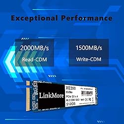 LinkMore XE200 512GB M.2 2280 PCIe Gen 3X4 NVMe 1.3