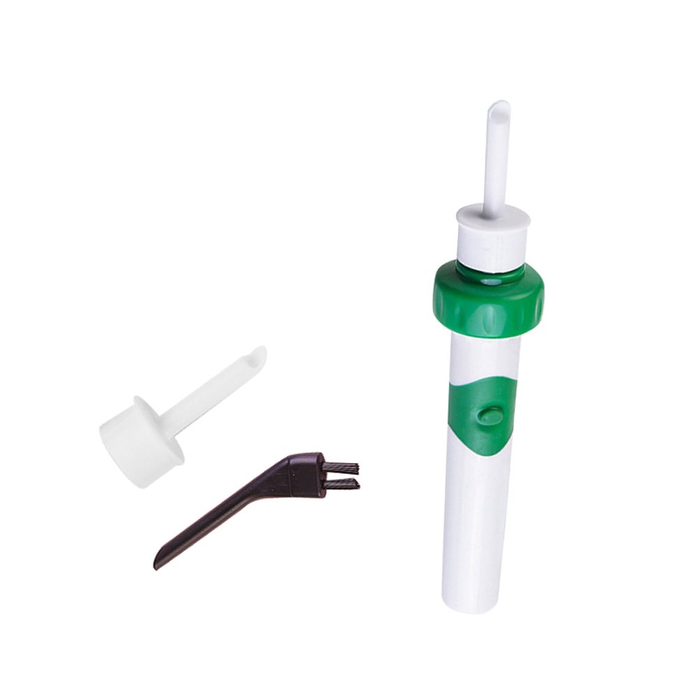 Enshey Ear Cleaner, Painless Electric Ear Cleaner Automatic Earwax Removal Kit with Brush Smart Ear Pick Soft Ear Wax Cleaner Easy Clean Tools Set for Adult & Children (Green)