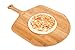 Fiery Chef 12.6” Bamboo Pizza Peel - Lightweight Smooth Wooden Pizza Paddle and Pizza Cutting Board with 8 Slice Grooves, Outdoor Pizza Oven Accessories, 19.7 Inch x 12.6 Inch