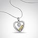 Caperci Sterling Silver Christmas Jewelry Gifts MOM Heart Necklace for Mom, 18''