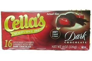 Cella's Dark Chocolate Covered Cherries 8 oz - 16 CT (Pack of 2)