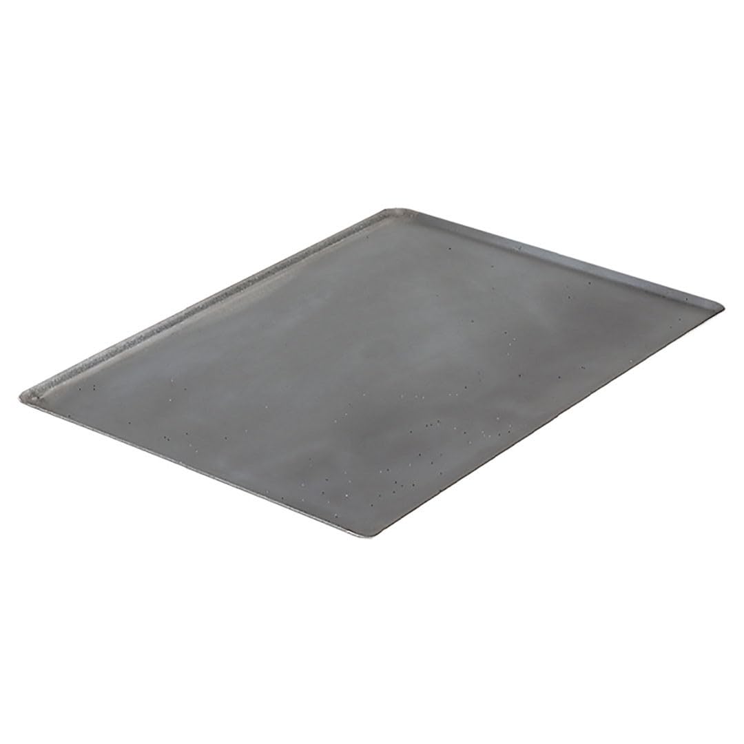 De Buyer - Rectangular baking tray made of sheet steel and pinched edges - 40 x 30 cm -, Grey