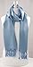CJ Apparel Baby Blue Solid Color Design Shawl Pashmina Scarf Wrap Stole Seconds NEW