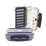 Wild Strike RCL Fly Fishing Fly Box, Ice Fishing Jig Box, Medium, Gray
