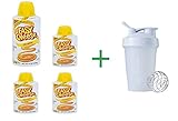 Kraft Easy Cheese Cheddar Cheese,8 oz (4 Pack) + Blender Bottle