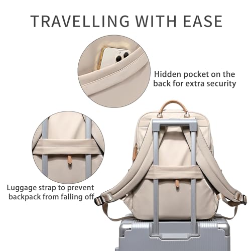 Women's Laptop Backpack Purse, Waterproof Work Bag with Laptop Compartment, Ideal for Teachers, Nurses, College, and Travel