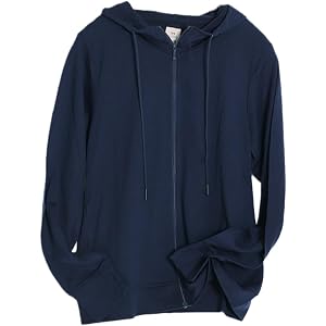 Fussybussy Women’s Zip Up Hoodie - 100% Merino Wool Soft Lightweight Workout Hoodie Jacket for Gym Yoga Hiking
